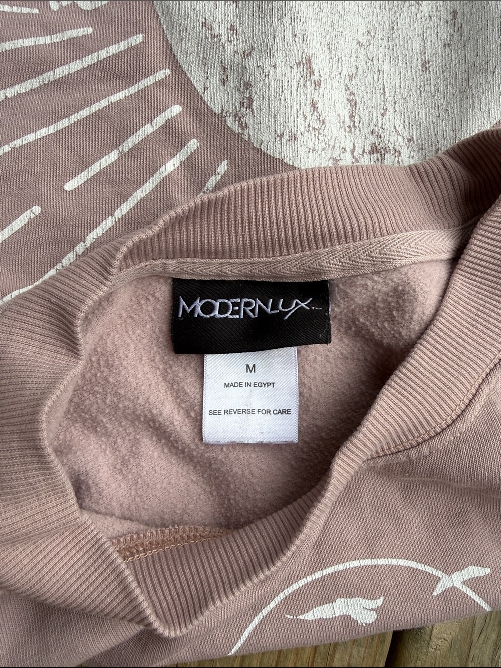 Modern Lux Size Medium Pink Free Spirit Pullover Sweatshirt Southwest - Picture 2 of 6